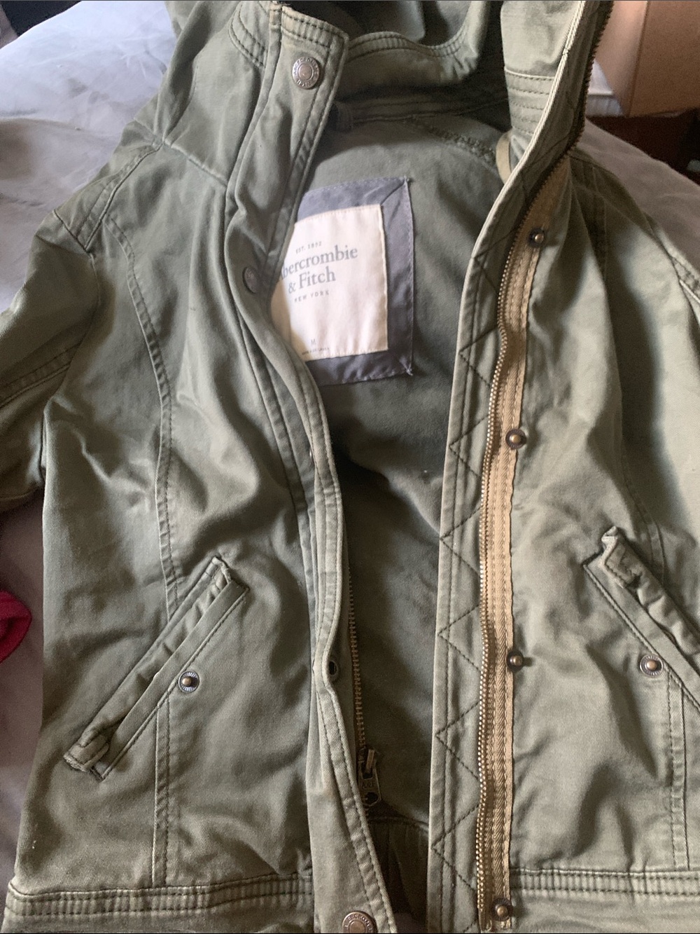 Dark green Abercrombie and fitch jacket